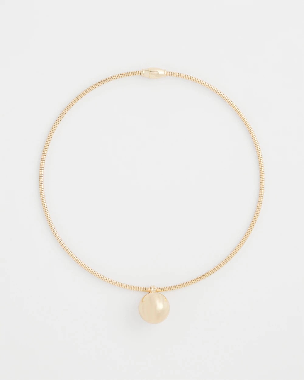 Gold Bead Collar Necklace