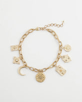 Gold Celestial Charm Necklace