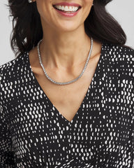 Silver Tennis Necklace