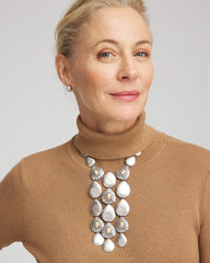 Island Metal Linear Necklace