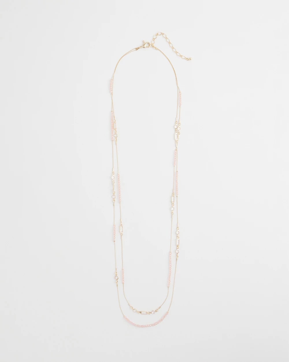 Pink Double-Strand Necklace