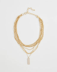 Convertible Gold Pave Pendant Necklace