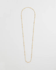 Goldtone Long Beaded Necklace