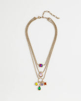 Multi-Strand Gem Necklace