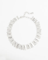 Silver Wave Collar Necklace