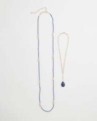 Convertible Beaded Pendant Necklace
