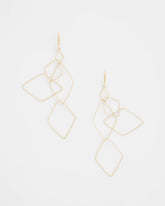 Diamond Shaped Linear Earrings