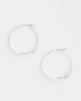 Cassie Silver-Tone Hoop Earrings