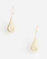 No Droop™ Gold Tone Teardrop Threader Earrings