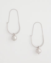Silver Bead Threader Earrings