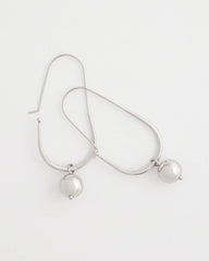 Silver Bead Threader Earrings