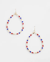 No Droop® Red White & Blue Earrings