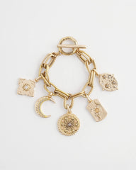 Gold Celestial Charm Bracelet