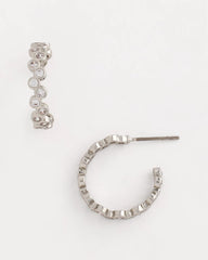 No Droop® Silvertone Hoop Earrings