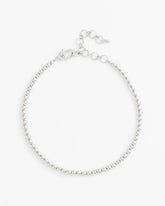 Silvertone Beaded Necklace