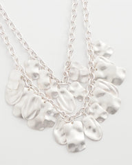 Double Square Charm Pendant Necklace
