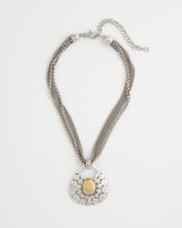 Island Metal Pendant Necklace