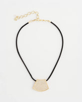 Gold Glitz Pendant Necklace