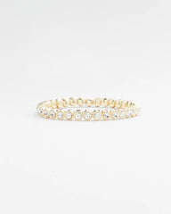 Goldtone Stretch Tennis Bracelet