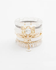Goldtone Stretch Tennis Bracelet