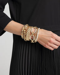 Pave Link Toggle Bracelet