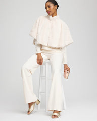 Faux Fur Funnelneck Capelet