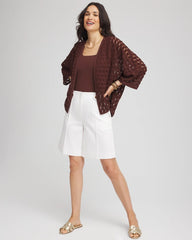 Short Woven Kimono