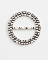 Silvertone Scarf Ring