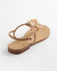 Beach Seashell T-Strap Sandals