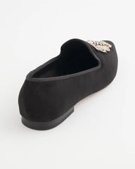 Black Microsuede Loafers