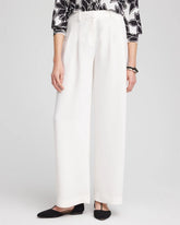 Petite Crepe Pleated Relaxed Pants
