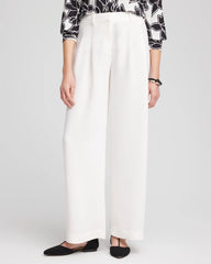Petite Crepe Pleated Relaxed Pants