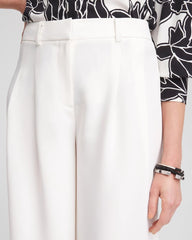 Petite Crepe Pleated Relaxed Pants