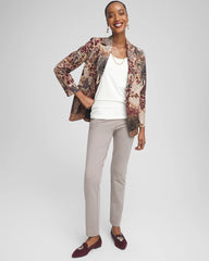 Petite Juliet Slim Trim Detail Ankle Pants