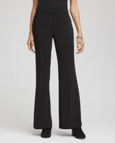 Petite Crepe Flared Trouser Pants
