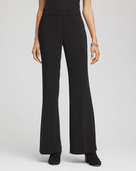 Petite Crepe Flared Trouser Pants