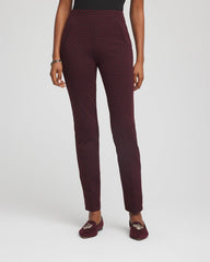 Petite Circle Jacquard Juliet Slim Ankle Pants