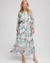 Petite Georgette Tie-Front Maxi Dress