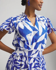 Petite Flutter Sleeved Maxi Dress
