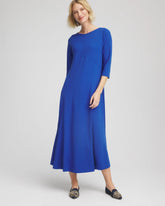 Petite Seamed Crepe Maxi Dress