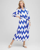 Petite Chevron Striped Shirtdress