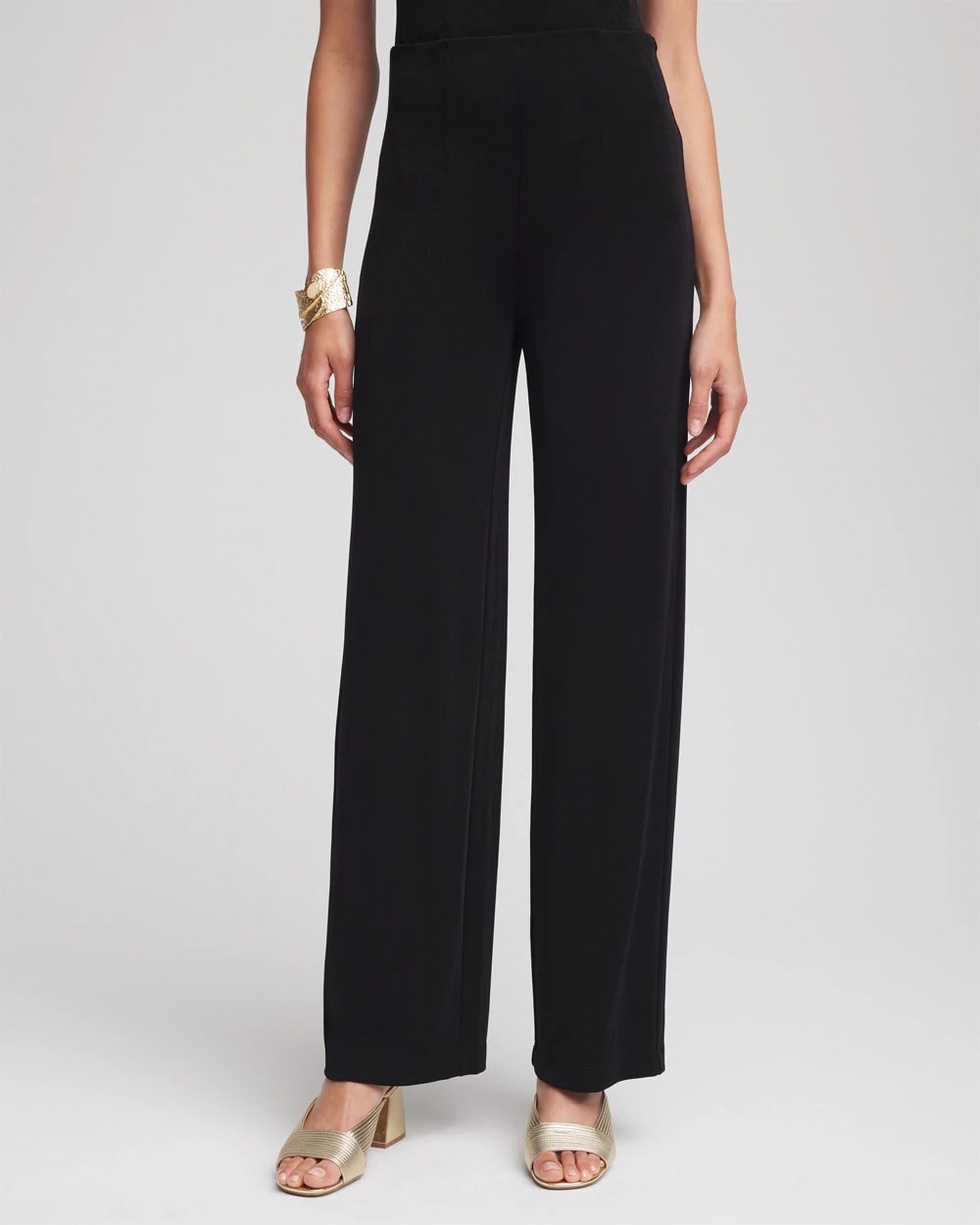 Travelers™ Hollywood-Waist Straight-Leg Pants
