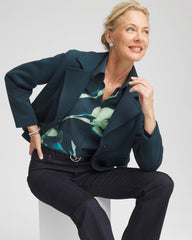 No Iron™ Glacial Flora Sateen Shirt