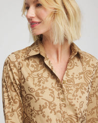 No Iron™ Jacquard Scrolls Shirt
