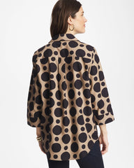 No Iron™ Stretch Global Dots Popover Tunic
