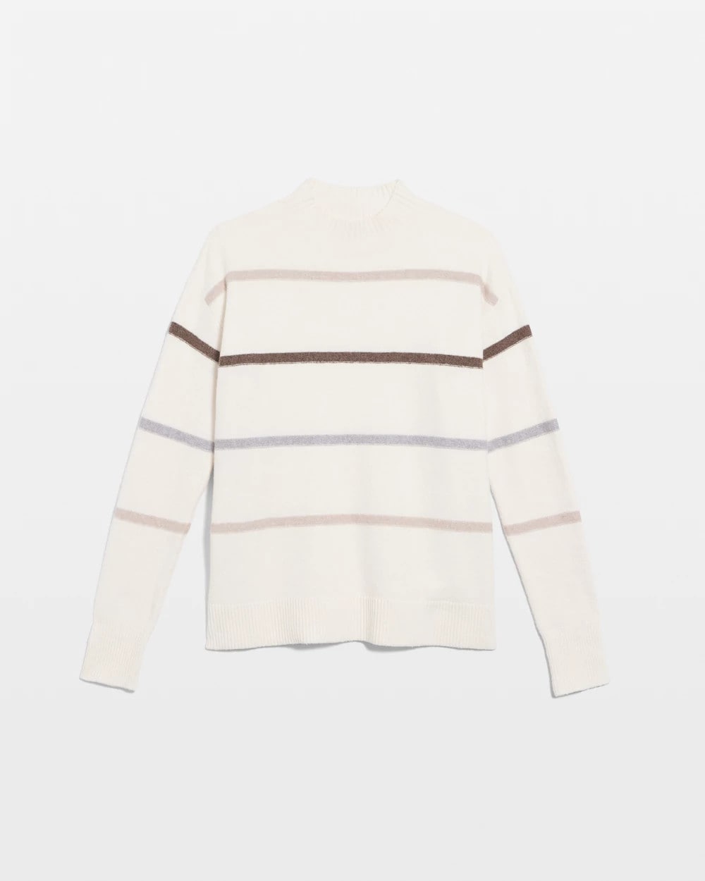 Sequined Stripe Pullover Sweater