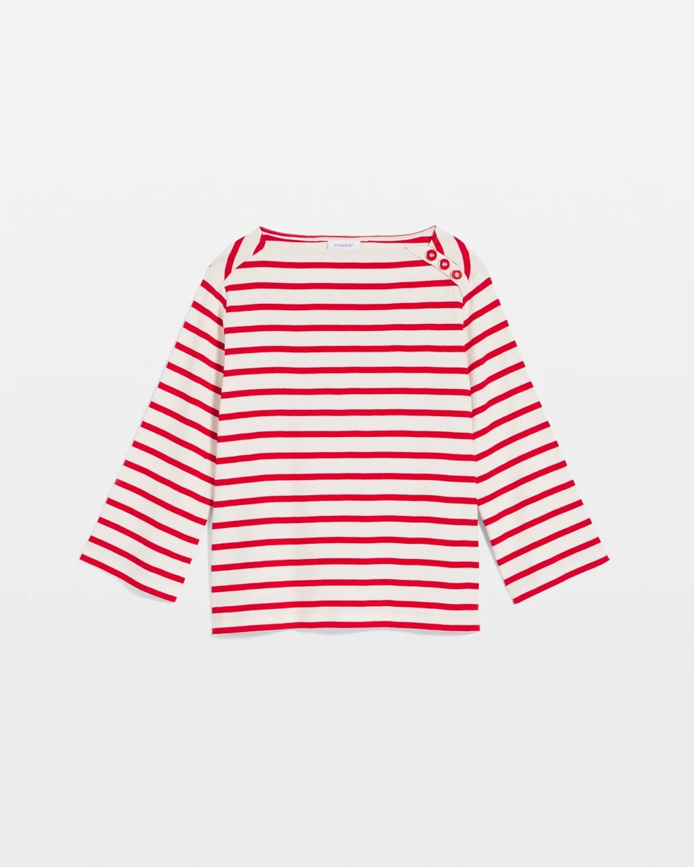 Bateau Neck Stripe Top