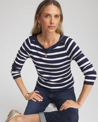 Stretch Cotton Boatneck Tunic