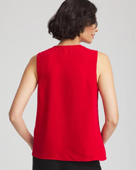 Satin Ruffle Tank