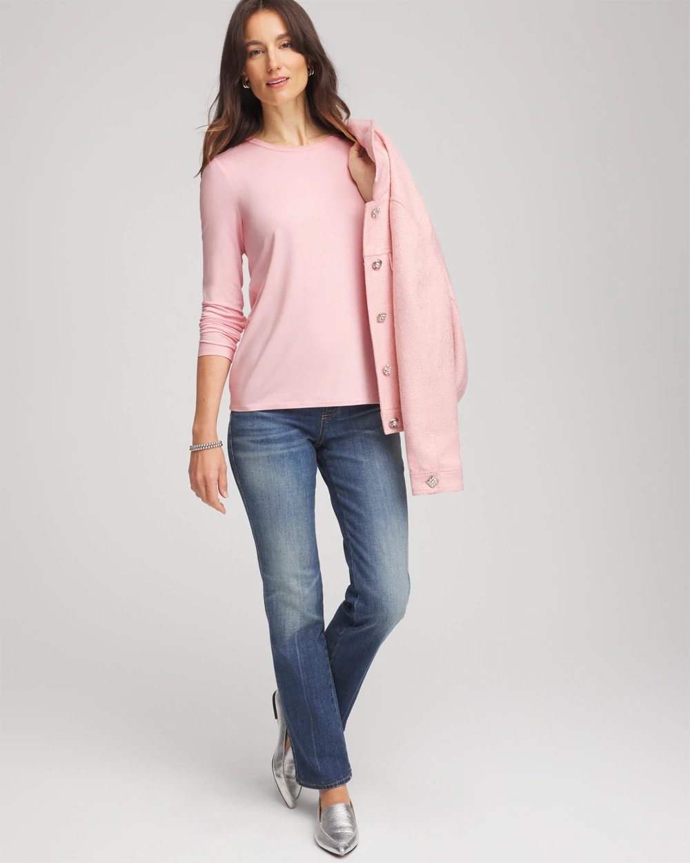 Mesh-Trim Touch of Cool™ Layering Tee